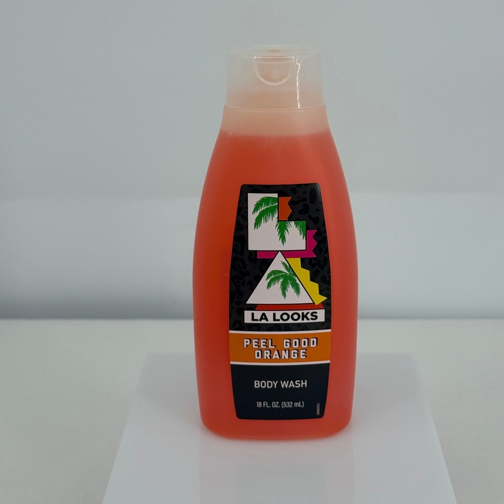 LA Looks Peel Good Orange Body Wash 18 fl oz Citrus Scented Shower Gel